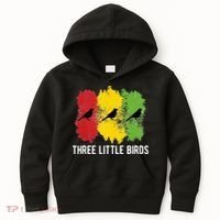 Reggae Music Three Little Birds Quote Slogan Fun Gift Kids Hoodie thumb 0