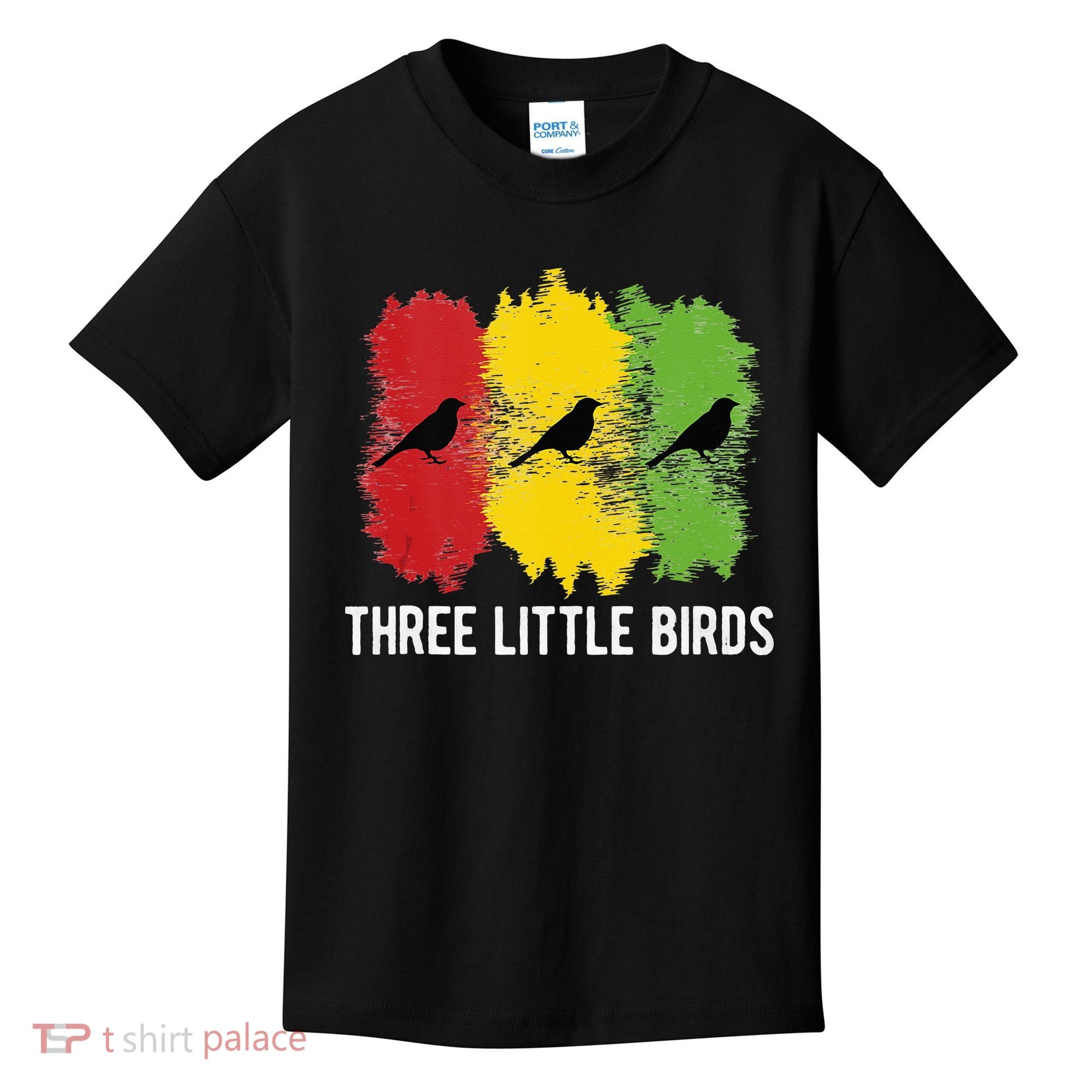 Reggae Music Three Little Birds Quote Slogan Fun Gift Kids T-Shirt