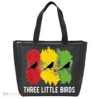 Reggae Music Three Little Birds Quote Slogan Fun Gift Tote Bag thumb 0