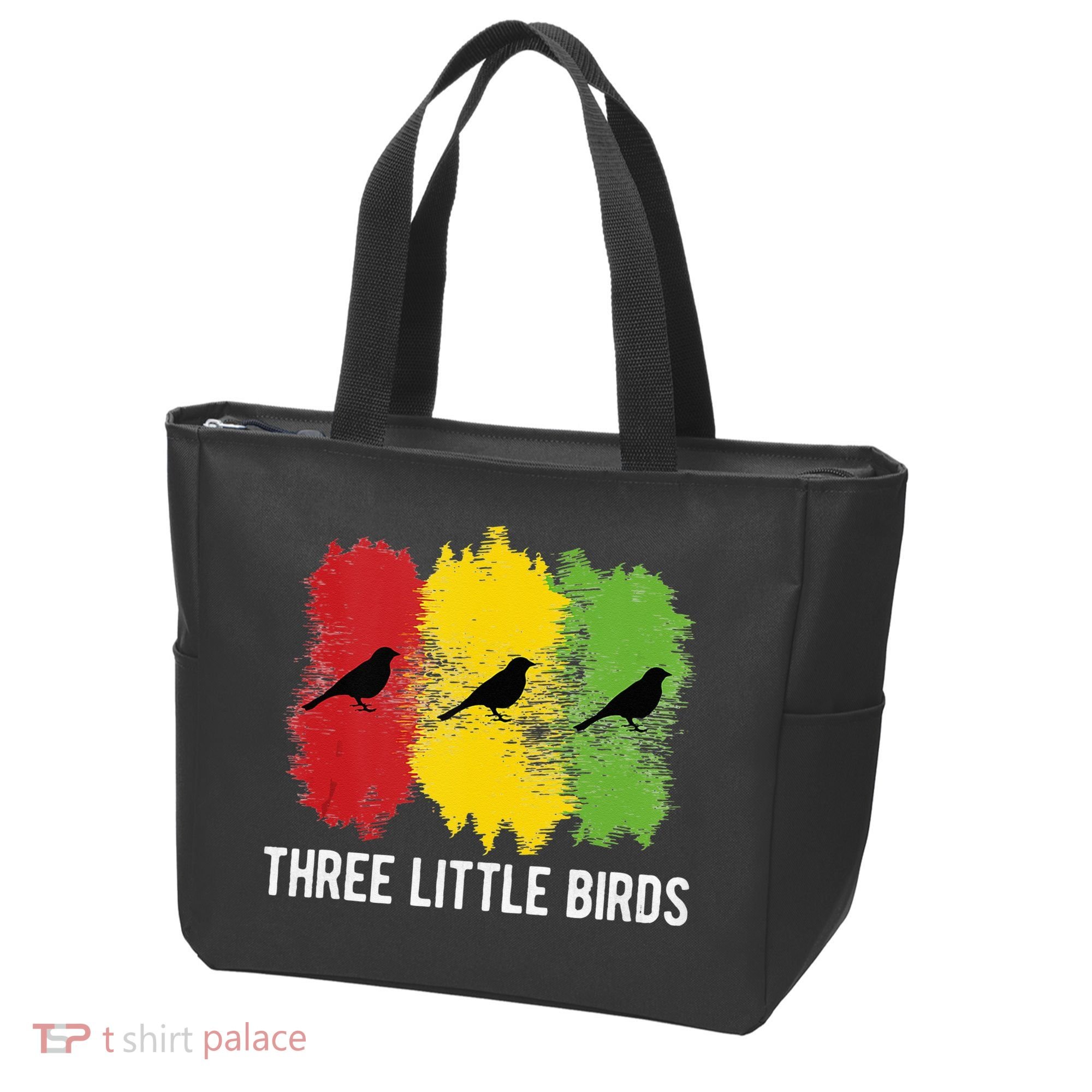 Reggae Music Three Little Birds Quote Slogan Fun Gift Tote Bag