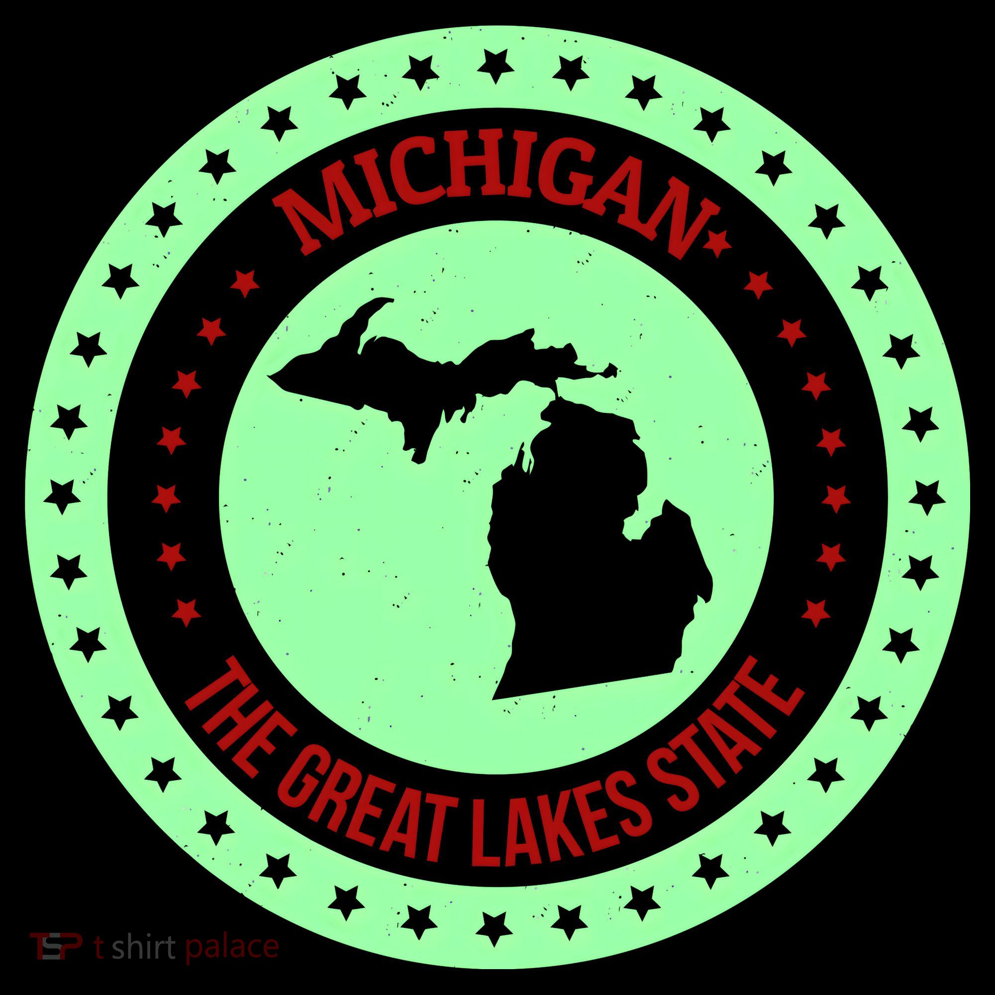 Retro Michigan The Great Lake State Logo Coffee Mug