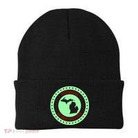 Retro Michigan The Great Lake State Logo Beanie thumb 0