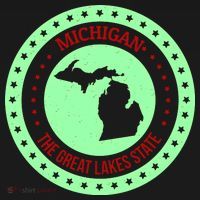Retro Michigan The Great Lake State Logo Women's Hoodie thumb 2