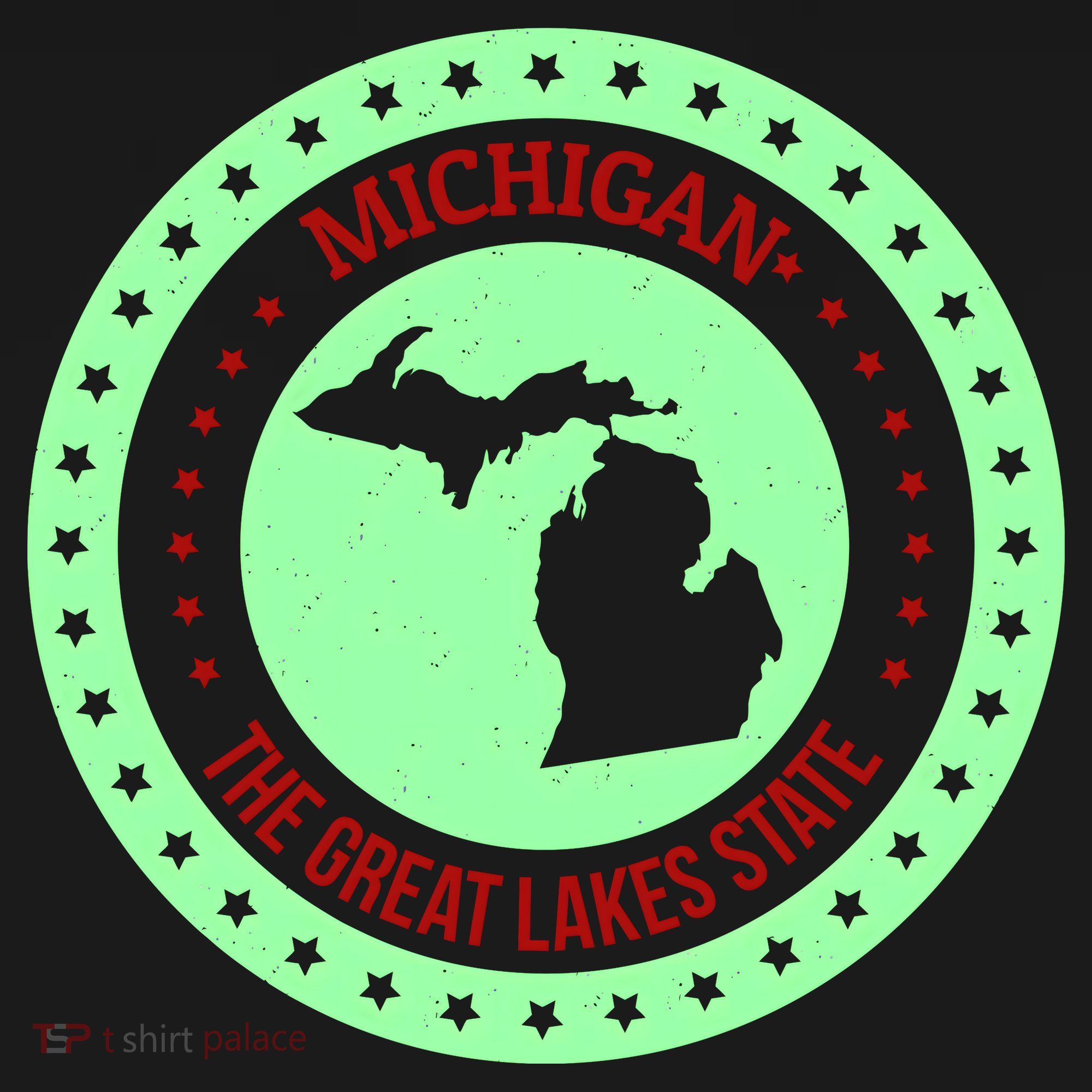 Retro Michigan The Great Lake State Logo Women's Hoodie
