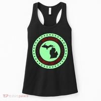 Retro Michigan The Great Lake State Logo Women's Tank Top thumb 0