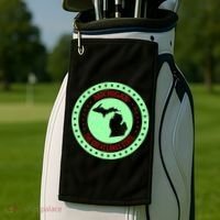 Retro Michigan The Great Lake State Logo Golf Towel thumb 2