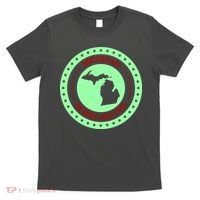 Retro Michigan The Great Lake State Logo T-Shirt thumb 0