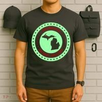 Retro Michigan The Great Lake State Logo T-Shirt thumb 6