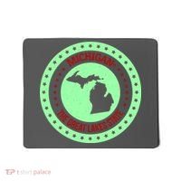 Retro Michigan The Great Lake State Logo Mousepad thumb 0