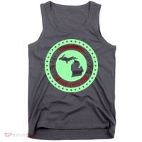 Retro Michigan The Great Lake State Logo Tank Top thumb 0