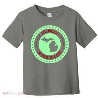 Retro Michigan The Great Lake State Logo Toddler T-Shirt thumb 0
