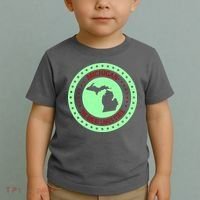 Retro Michigan The Great Lake State Logo Toddler T-Shirt thumb 2