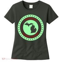 Retro Michigan The Great Lake State Logo Women's T-Shirt thumb 0