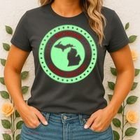 Retro Michigan The Great Lake State Logo Women's T-Shirt thumb 2