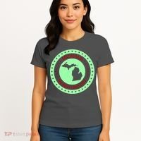 Retro Michigan The Great Lake State Logo Women's T-Shirt thumb 4