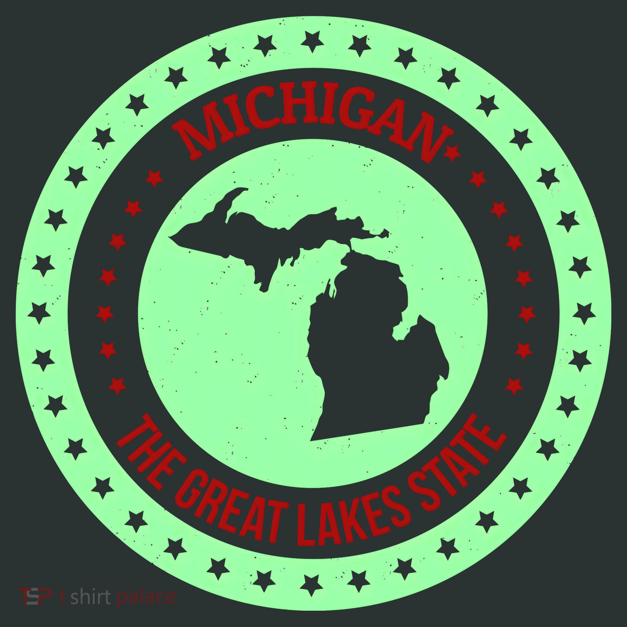 Retro Michigan The Great Lake State Logo Kids Sweatshirt