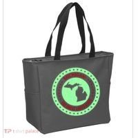 Retro Michigan The Great Lake State Logo Tote Bag thumb 2