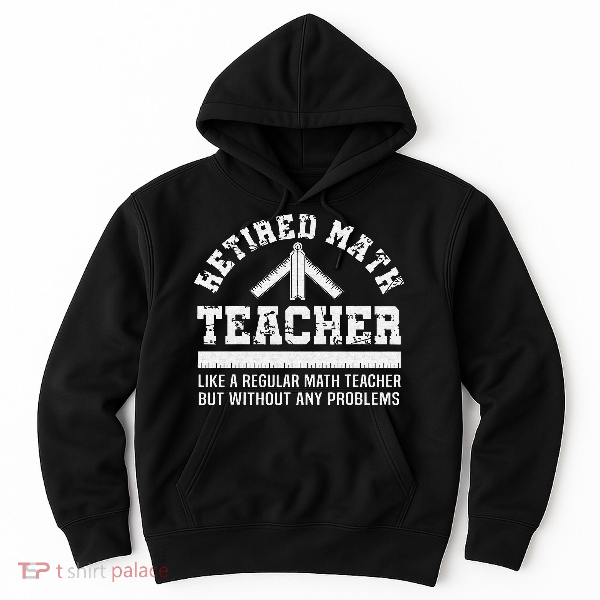 Retired Math Teacher Funny Retirement Gift Problems Hoodie