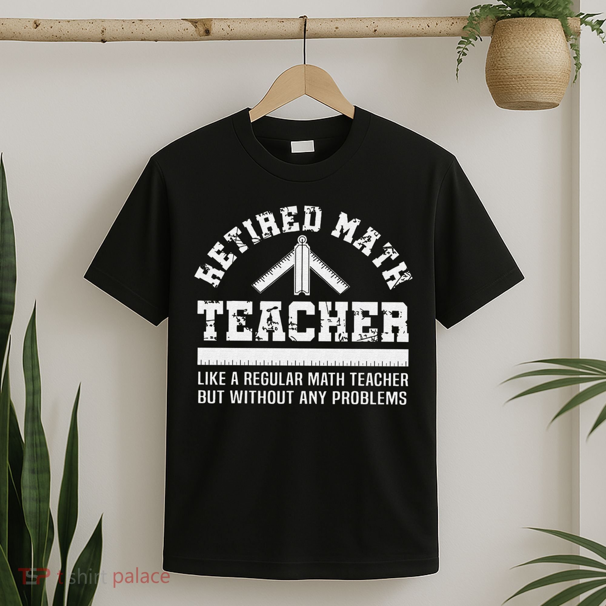 Retired Math Teacher Funny Retirement Gift Problems T-Shirt