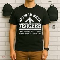 Retired Math Teacher Funny Retirement Gift Problems T-Shirt thumb 6