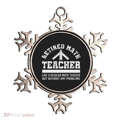 Retired Math Teacher Funny Retirement Gift Problems Ornament