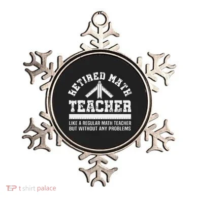 Retired Math Teacher Funny Retirement Gift Problems Ornament