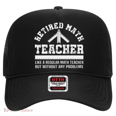 Retired Math Teacher Funny Retirement Gift Problems Hat