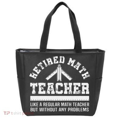 Retired Math Teacher Funny Retirement Gift Problems Tote Bag