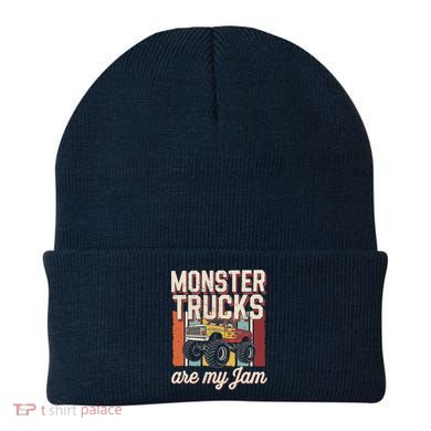 Retro Monster Trucks Are My Jam Vintage Monster Truck Beanie