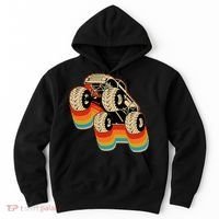 Retro Monster Truck Big Style Truck Hoodie thumb 0