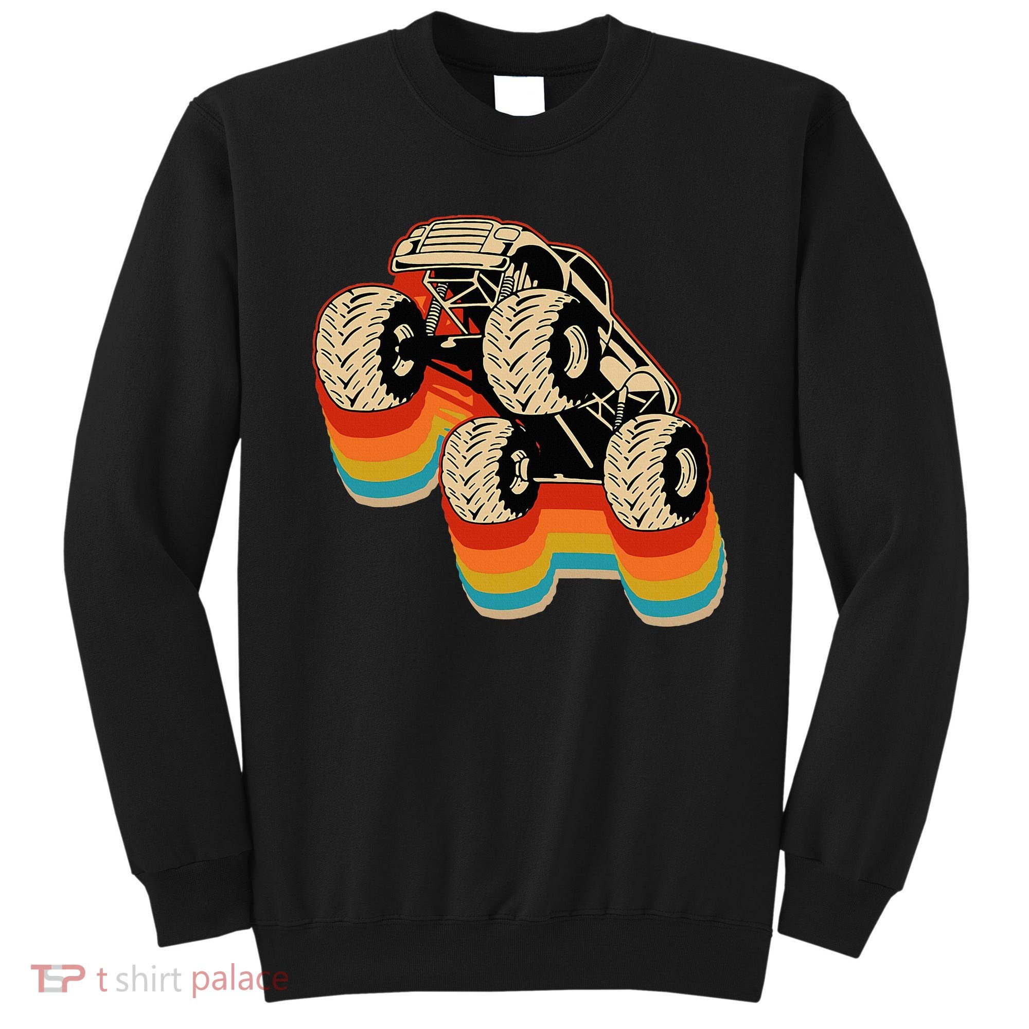 Retro Monster Truck Big Style Truck Sweatshirt