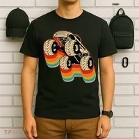 Retro Monster Truck Big Style Truck T-Shirt thumb 6
