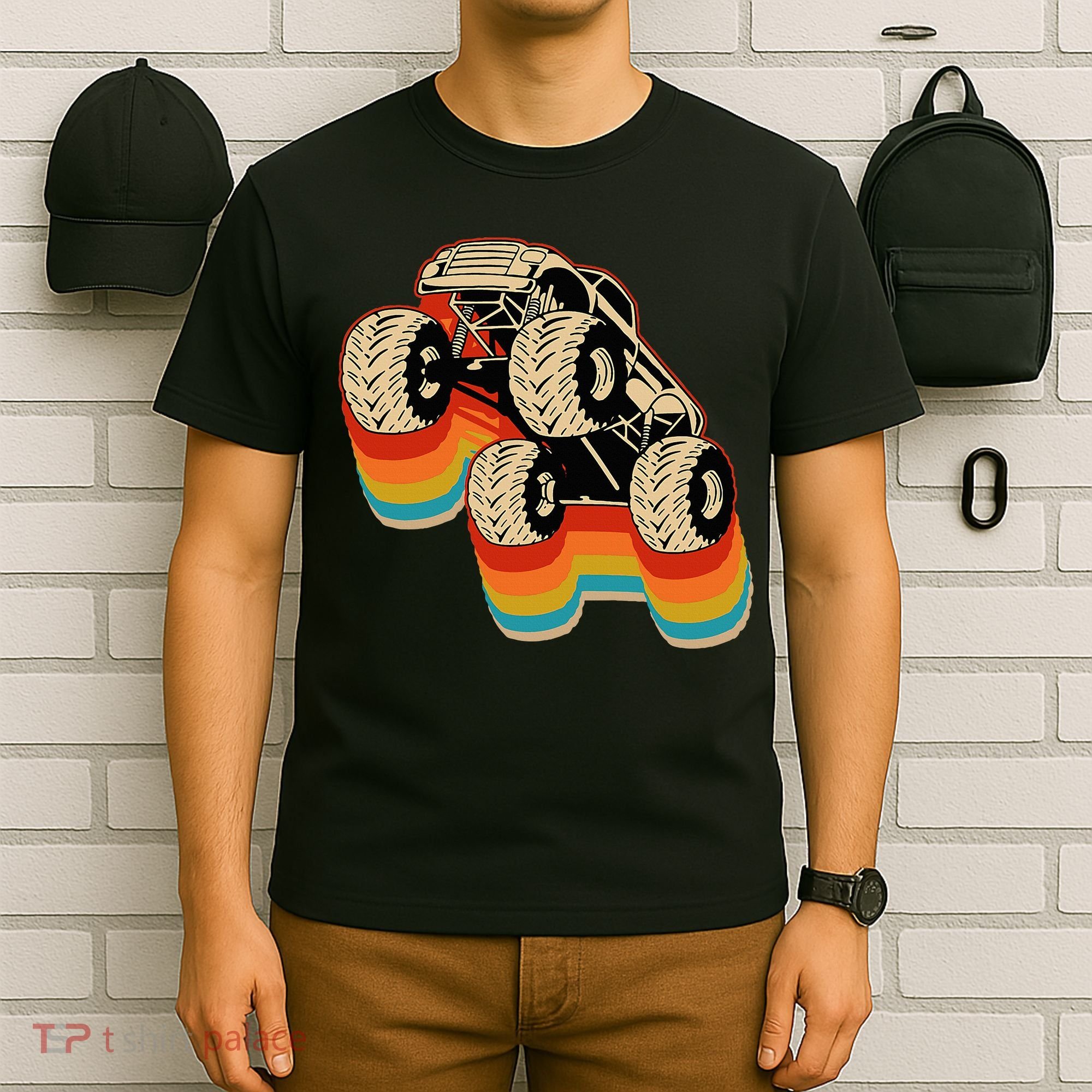 Retro Monster Truck Big Style Truck T-Shirt