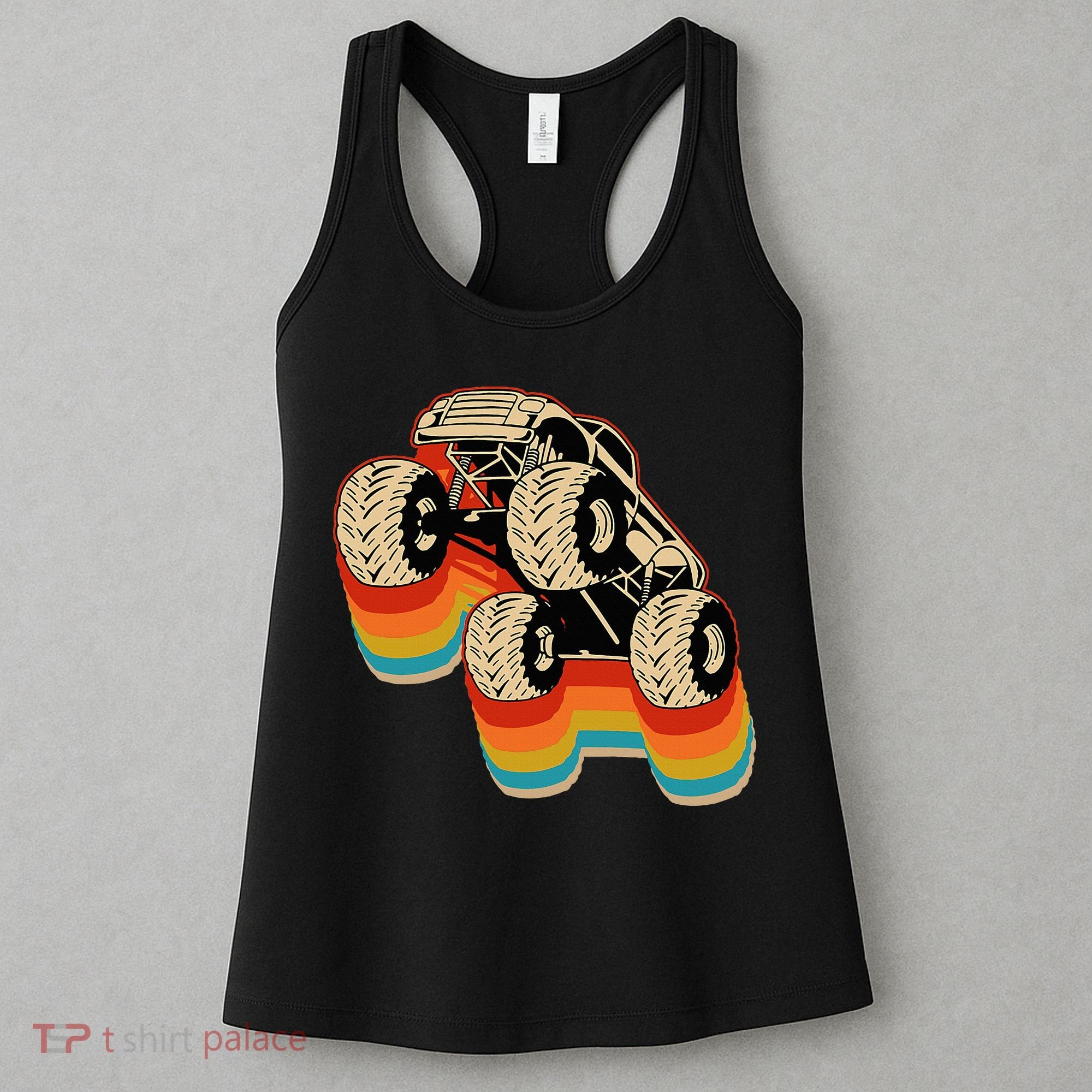 Retro Monster Truck Big Style Truck Women's Tank Top