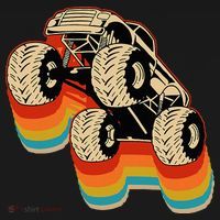 Retro Monster Truck Big Style Truck Women's Tank Top thumb 5