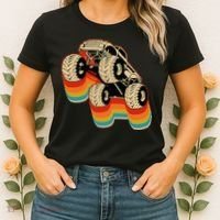 Retro Monster Truck Big Style Truck Women's T-Shirt thumb 2