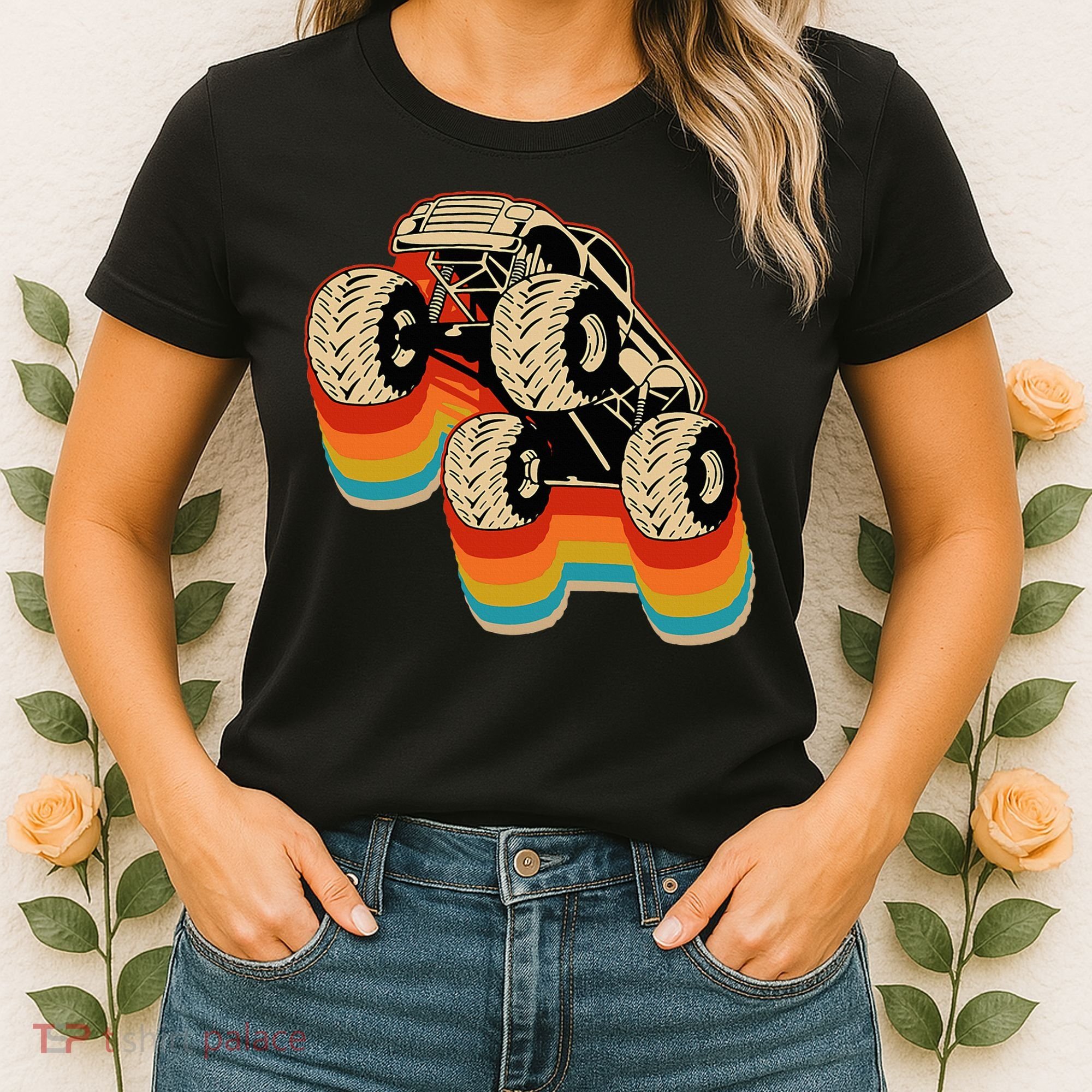 Retro Monster Truck Big Style Truck Women's T-Shirt