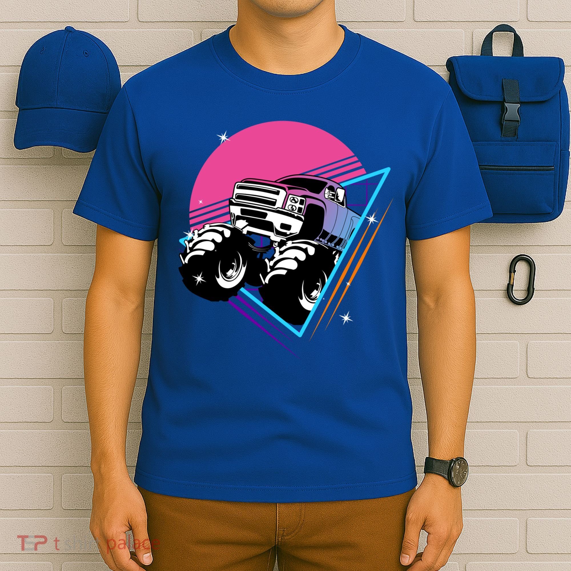 Retro Monster Truck Show Gift Vintage Monster Trucks Gift T-Shirt