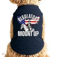 Regulators Mount Up 4th Of July Independence Day Doggie Tank thumb 0