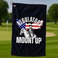 Regulators Mount Up 4th Of July Independence Day Golf Towel thumb 1