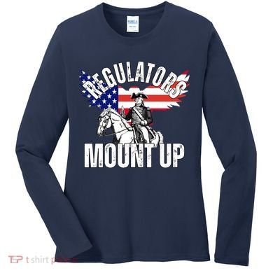 Regulators Mount Up 4th Of July Independence Day Women's Long Sleeve Shirt