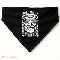 Roll Me Up And Smoke Me When I Die USA-Made Doggie Bandana thumb 0