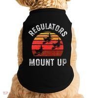Regulators Mount Up Funny Halloween Witch Doggie Tank thumb 0