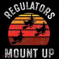 Regulators Mount Up Funny Halloween Witch Doggie Tank thumb 4