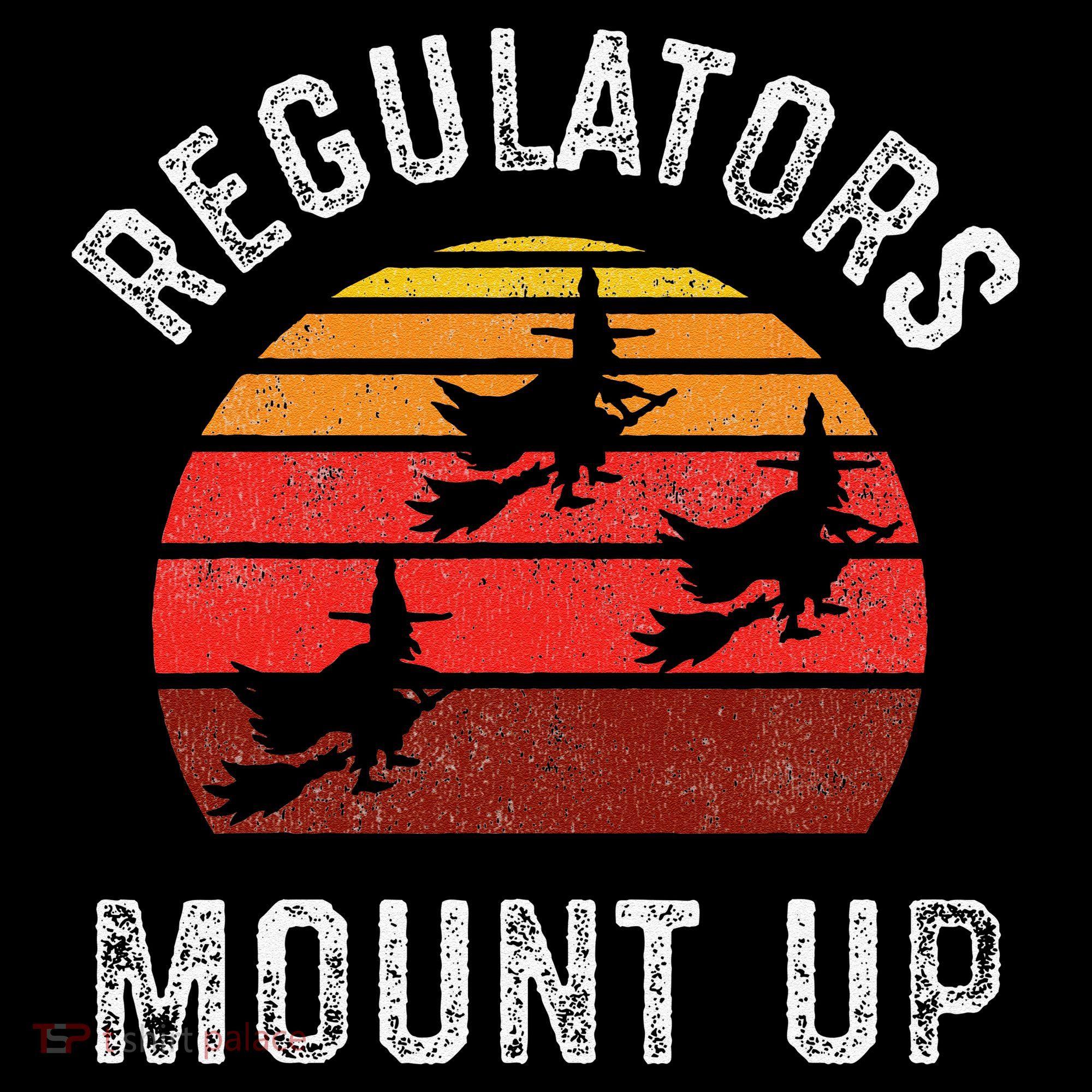 Regulators Mount Up Funny Halloween Witch Doggie Tank