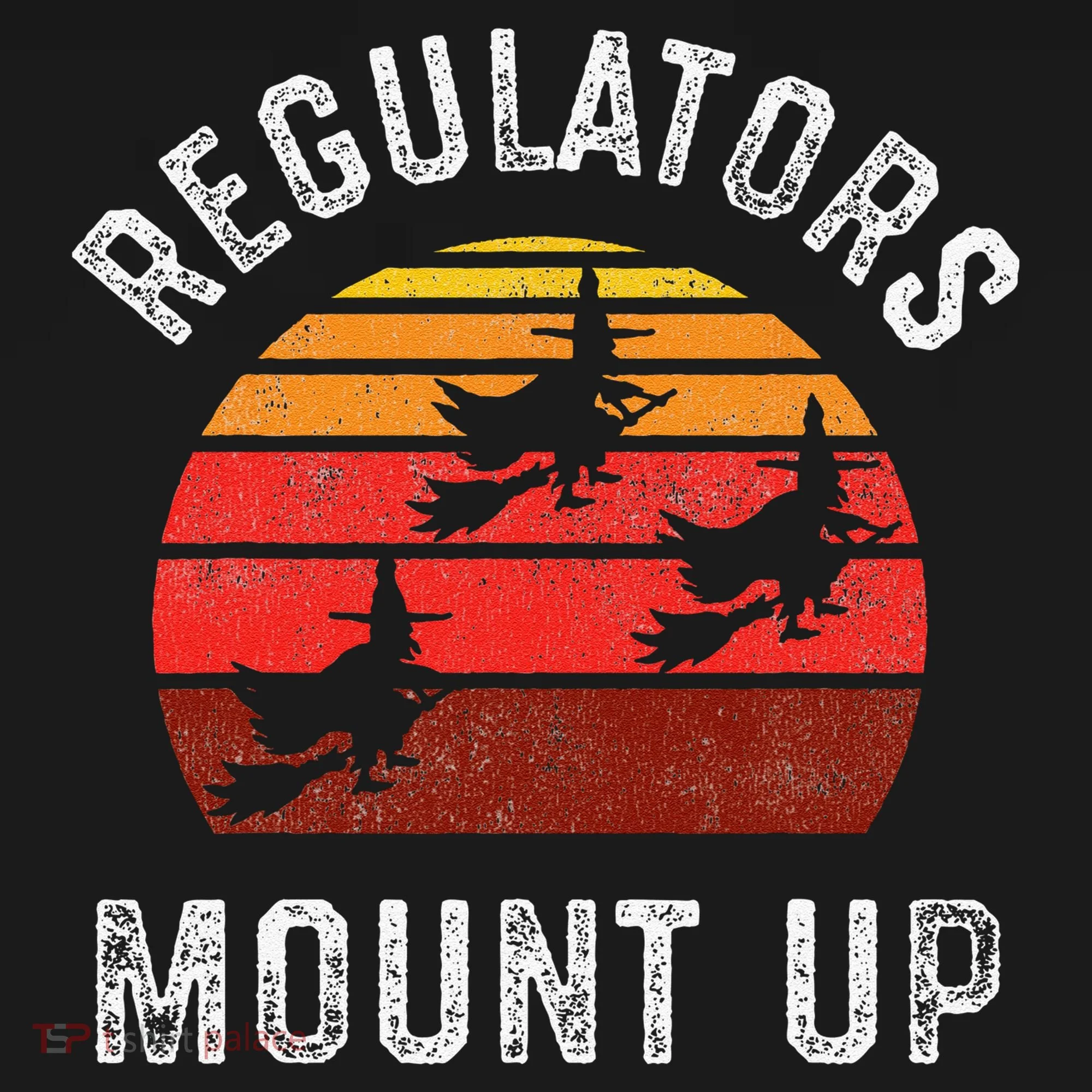 Regulators Mount Up Funny Halloween Witch Doggie Tank