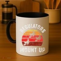 Regulators Mount Up Funny Halloween Witch Coffee Mug thumb 4