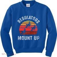 Regulators Mount Up Funny Halloween Witch Kids Sweatshirt thumb 0