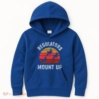 Regulators Mount Up Funny Halloween Witch Kids Hoodie thumb 0