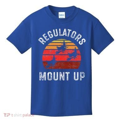Regulators Mount Up Funny Halloween Witch Kids T-Shirt